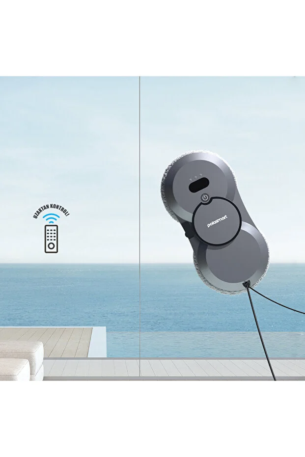 PSH22 Cam Temizleme Robotu Ultrasonik Su Spreyli Akıllı Navigasyonlu Uzaktan Kumandalı